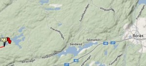 Abborrsjön 57km - långt kvar till Borås